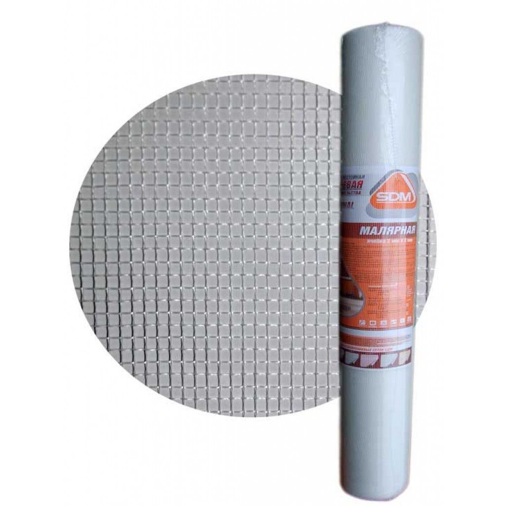 Сетка стеклотканевая малярная SD-Glass 2х2 мм 1х20 м 43 г/м2