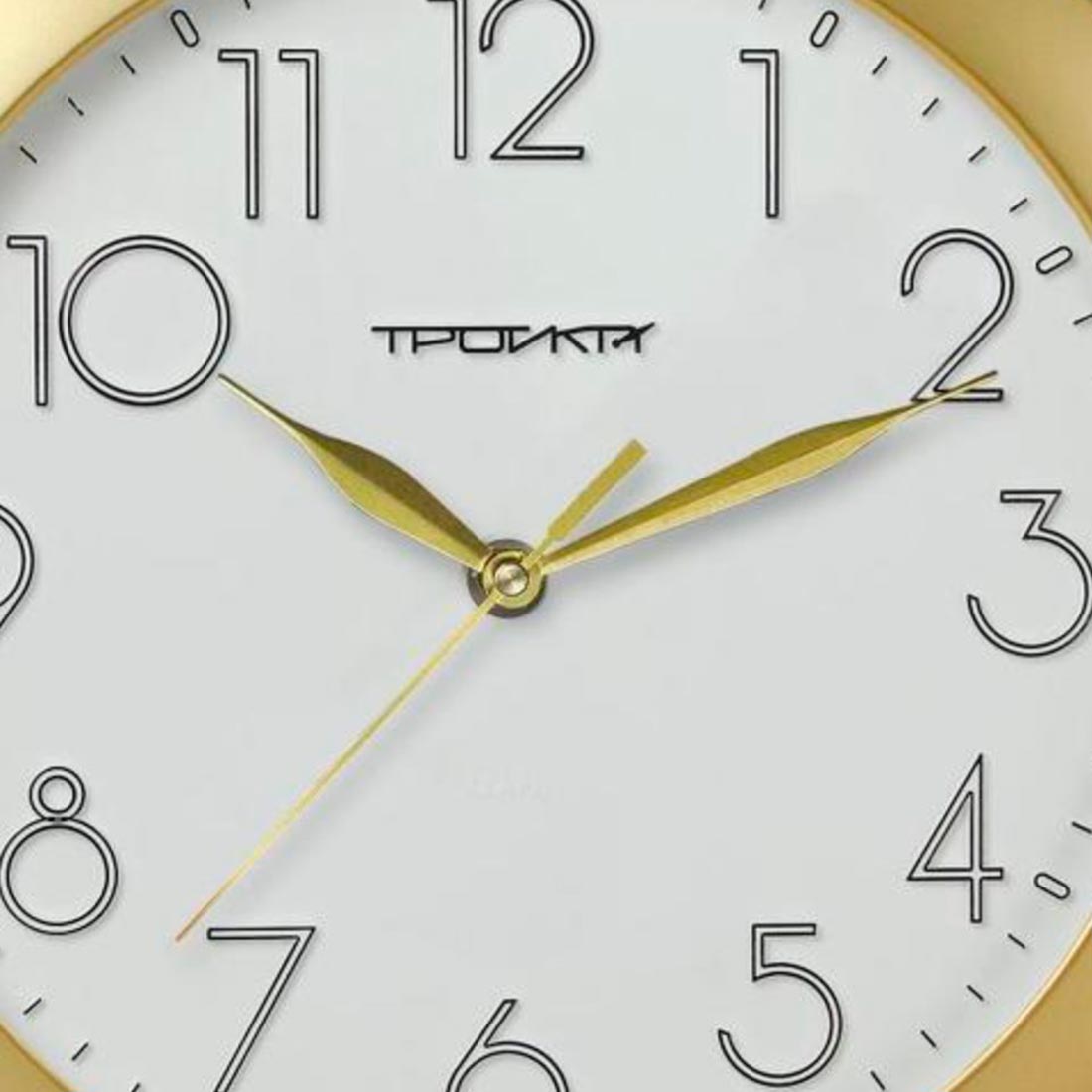 Часы настенные TROYKA круг 29 см золото классика 11171183