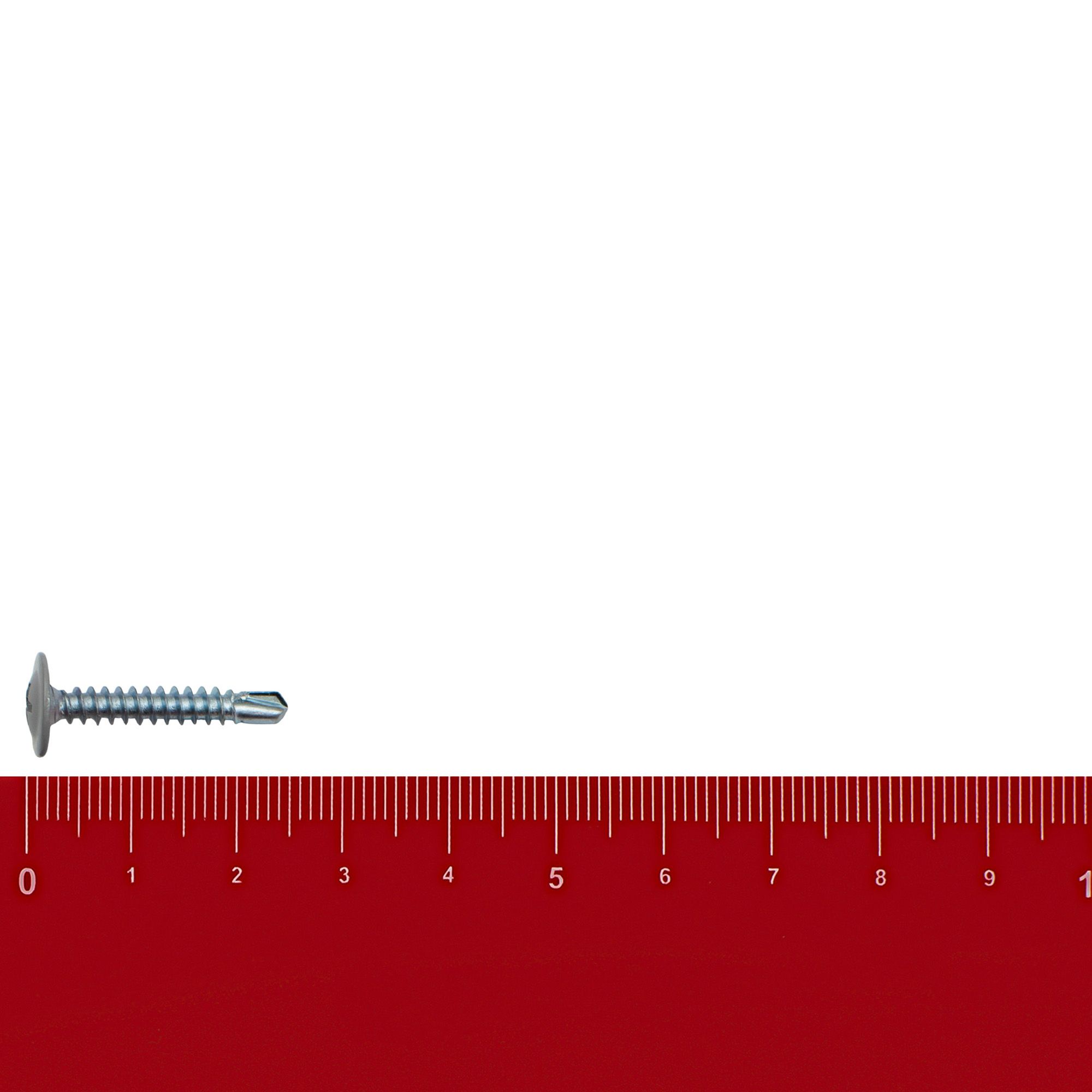 Саморез прессшайба 4,2х25 мм сверло светло-серый RAL 7004 вес