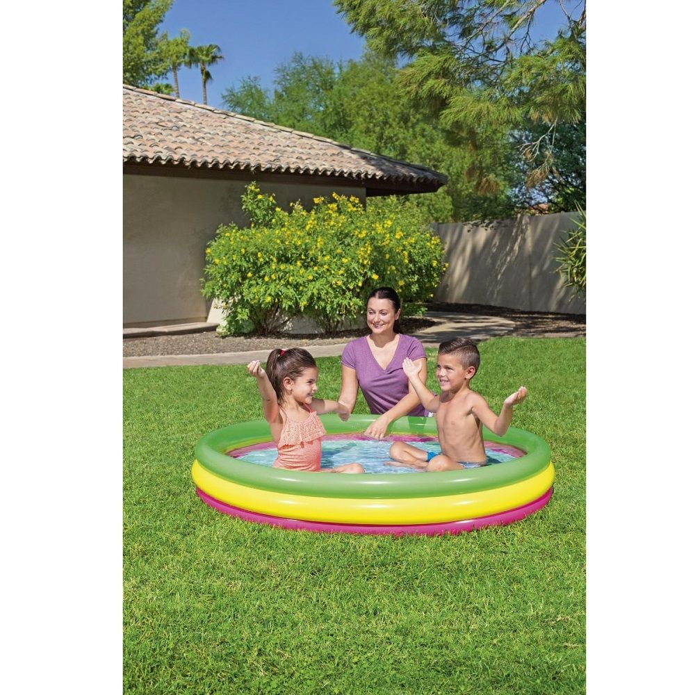 Бассейн детский надувной круглый 152х30 см 211 л Bestway Summer Set Pool 51103