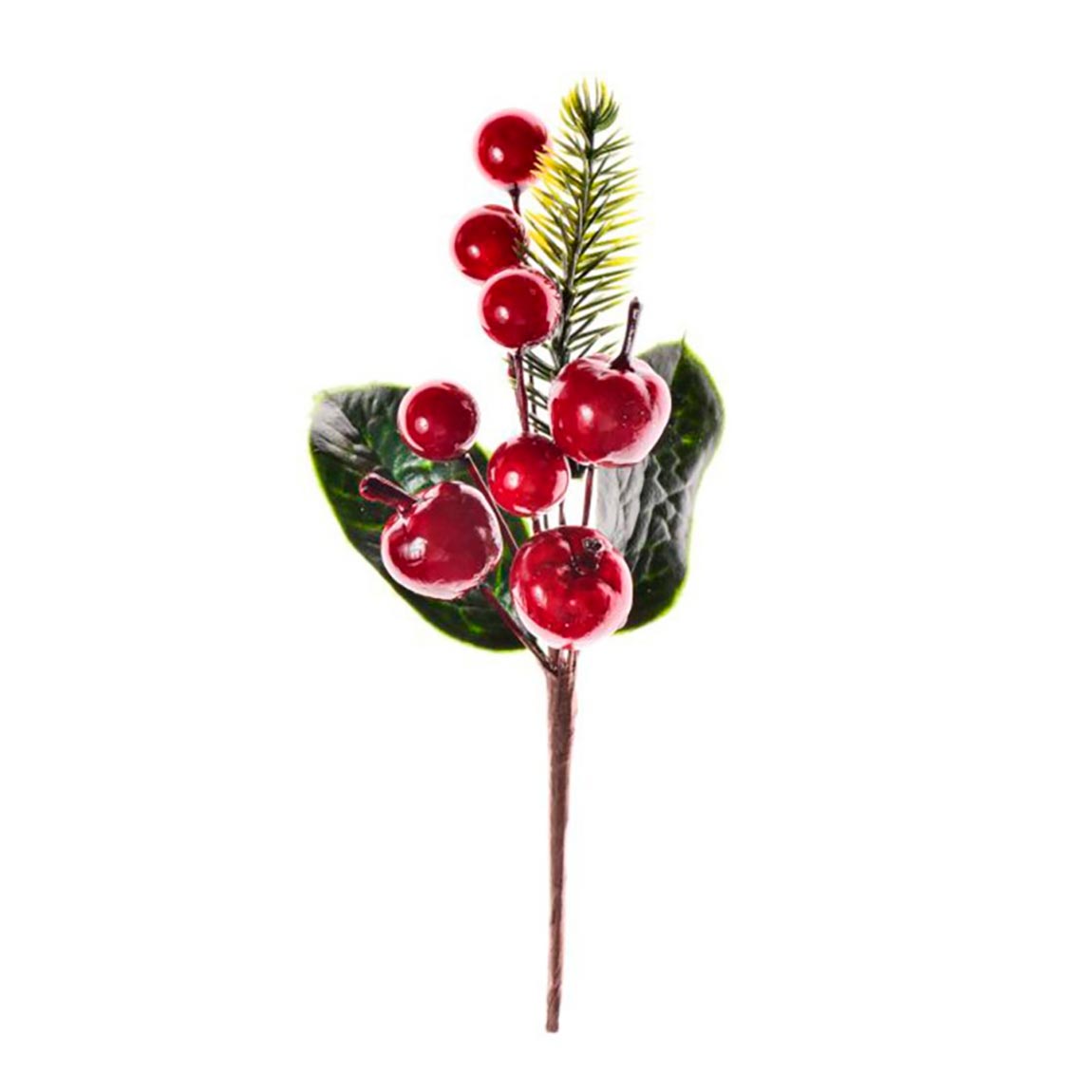 Украшение новогоднее ветка Зимняя 16x6x4 см