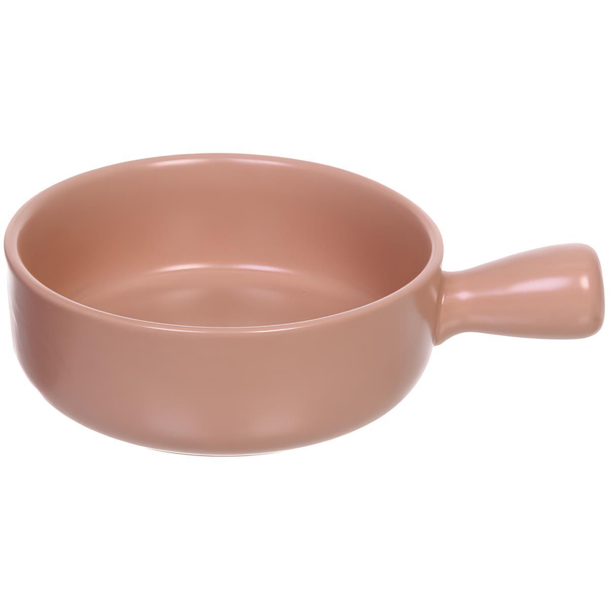 Блюдо для запекания Акварель 20,5х15,5х5,3 см розовый керамика