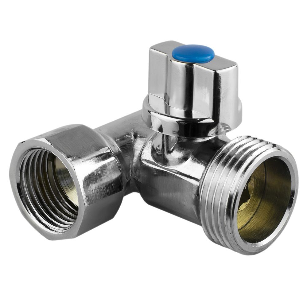 Кран шаровой трехходовой 1/2"-3/4"-1/2" ВР/НР/НР Valtec VT.256.N.04