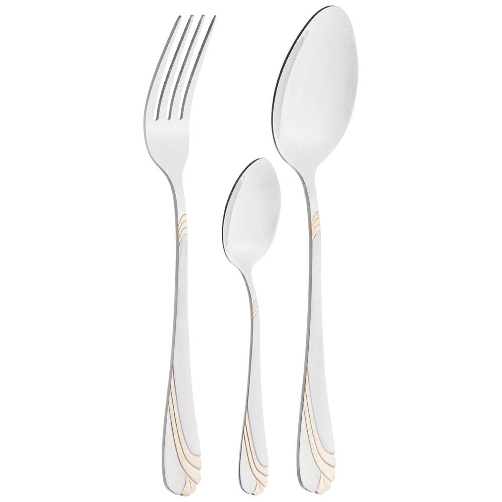 Набор приборов столовых Agness на 6 персон 18 предметов в деревянном кейсе 942-016