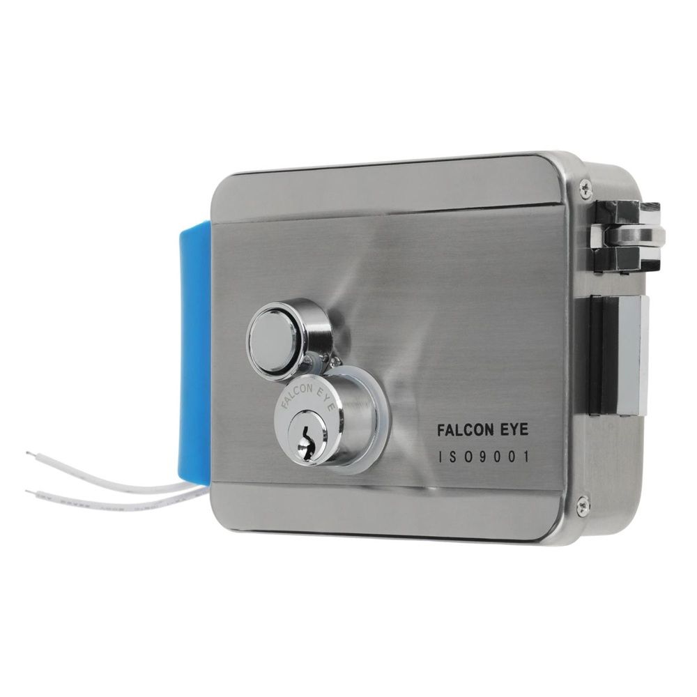 ЗАМОК электро.мех.FE-2369 универсальный 142х105х35, 12 В цилиндр+три ключа