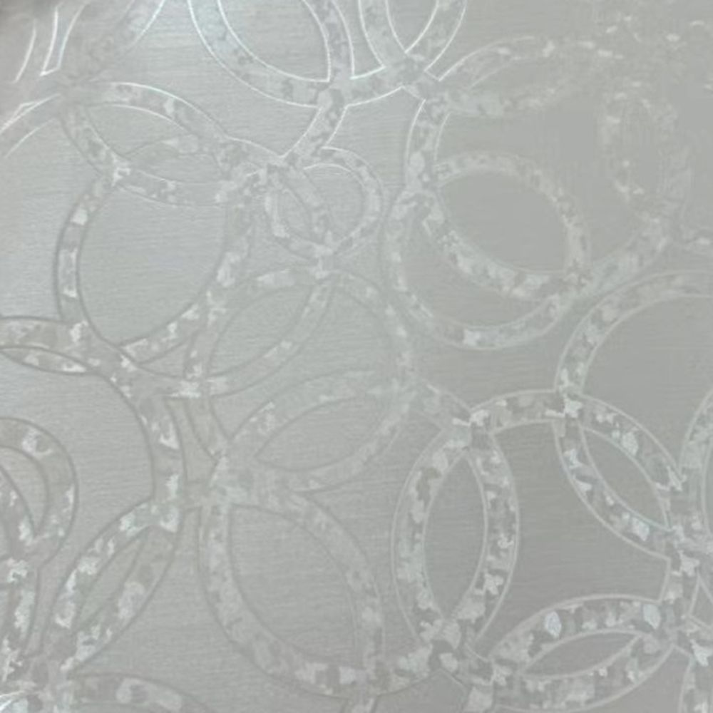 Клеенка ПВХ на тканевой основе Dekorelle Aurora 066 белый 1,4х20 м