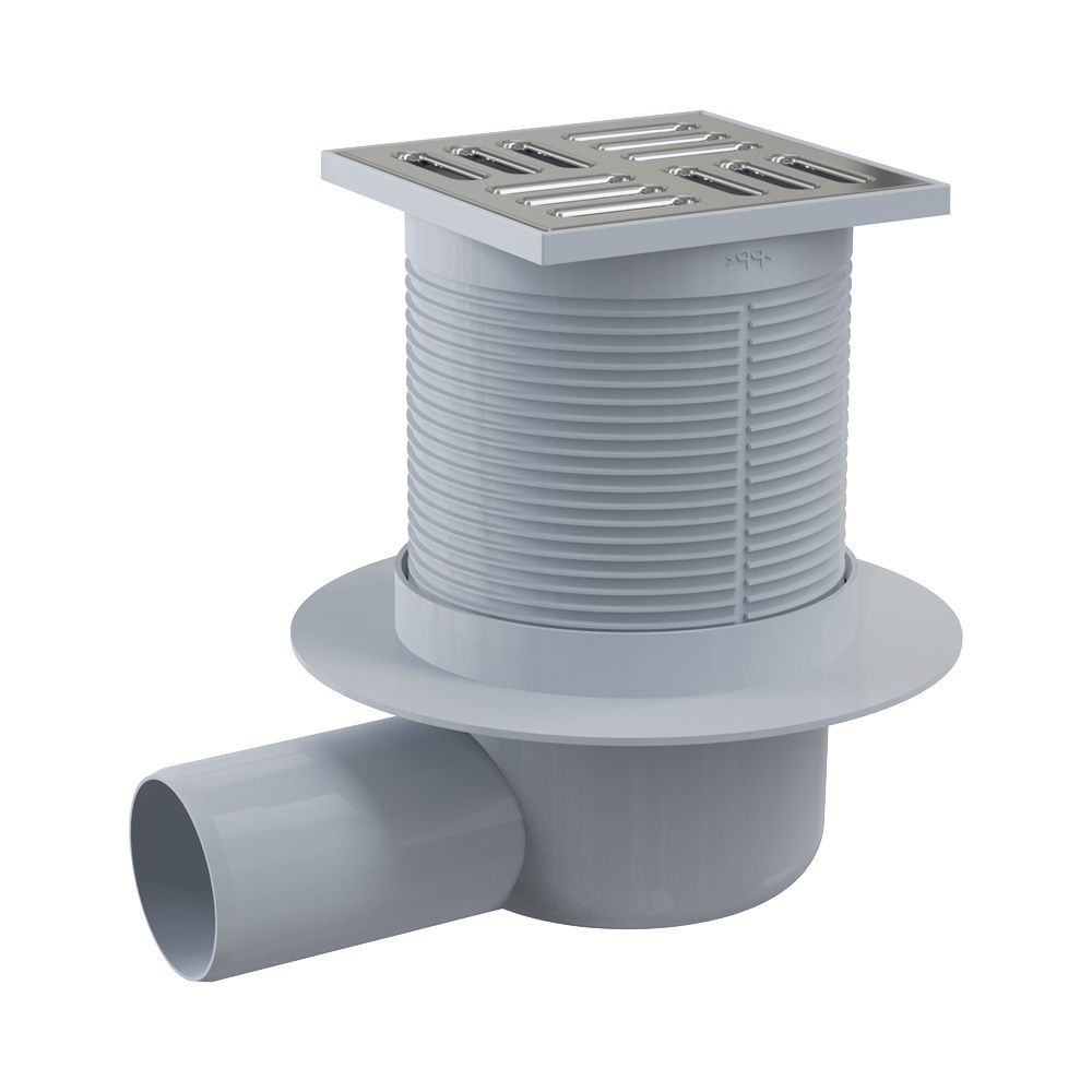 Трап вертик спуск 50 мм решетка 105х105 мм нерж комб гидрозатвор Smart APV31