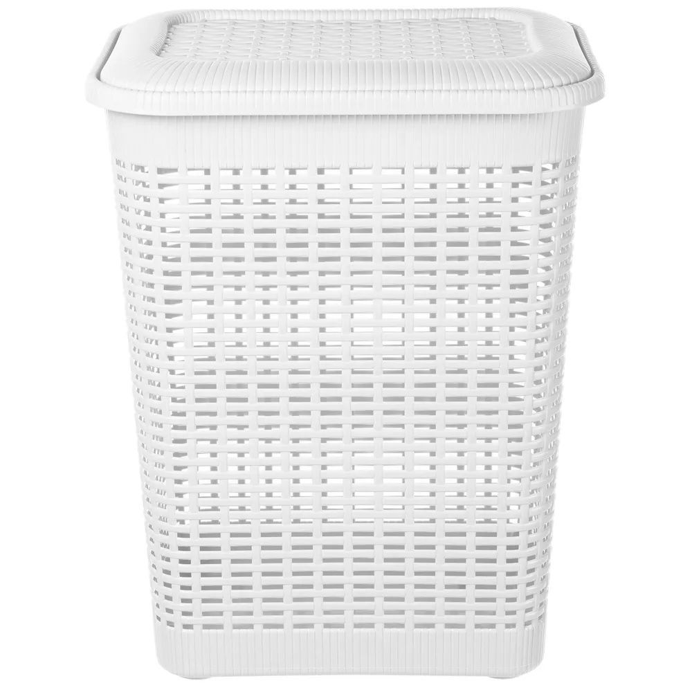 Корзина для белья 50 л 42х31х56 см белая