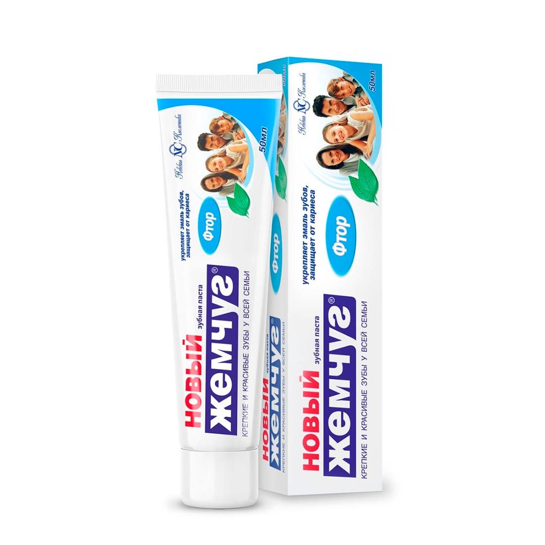 Паста зубная Новый жемчуг Фтор 50 мл