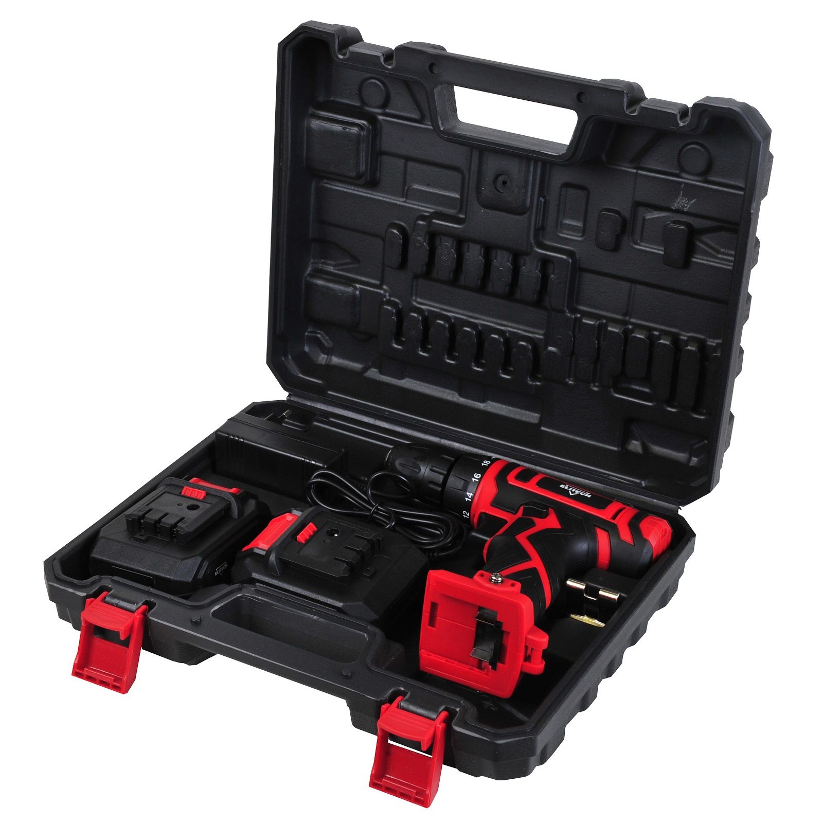 Дрель-шуруповерт аккумуляторная Elitech ДА 162СЛ 16В 2х1,7Ач 28 Нм