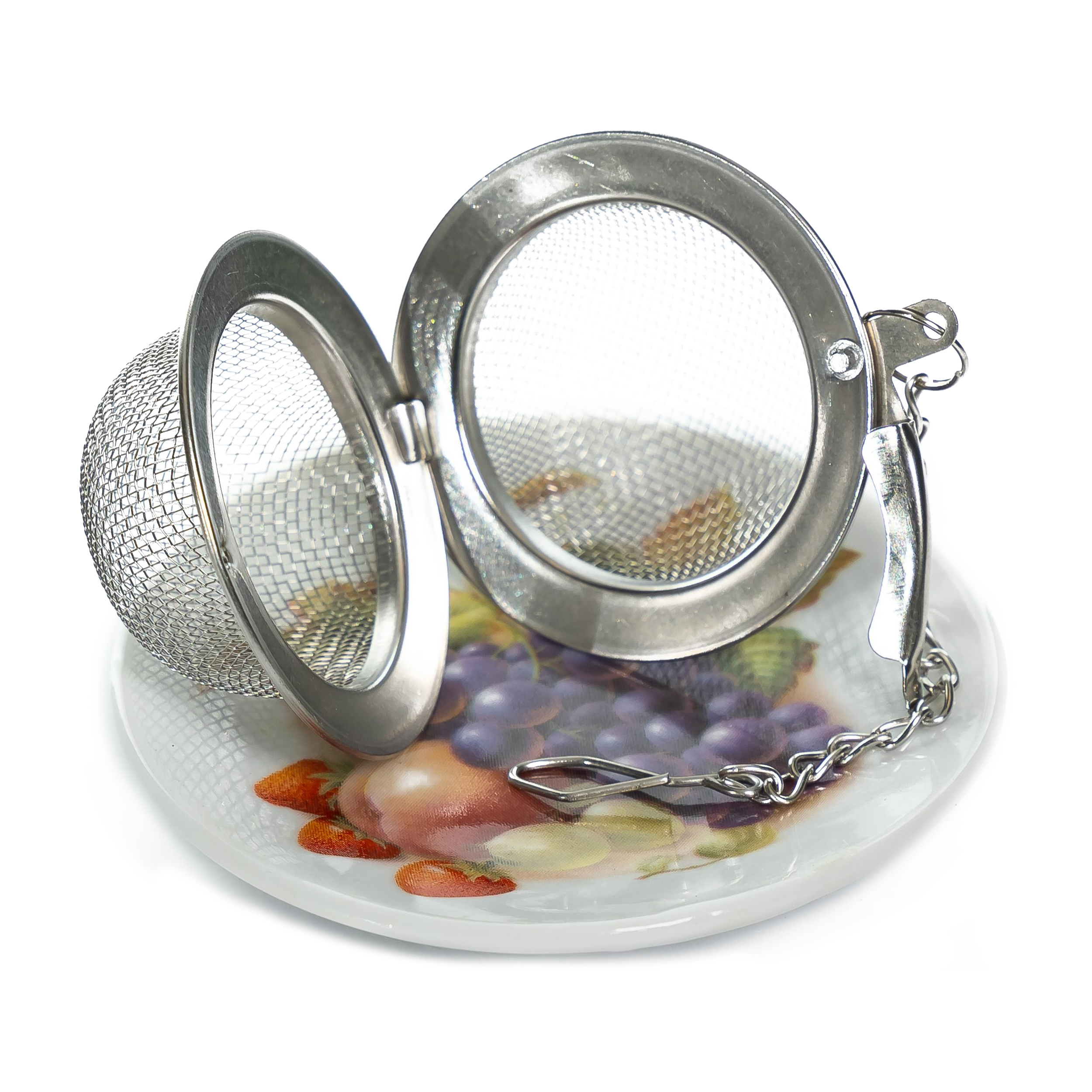 Ситечко для заваривания чая Party time с подставкой 10х6 см 102-05125