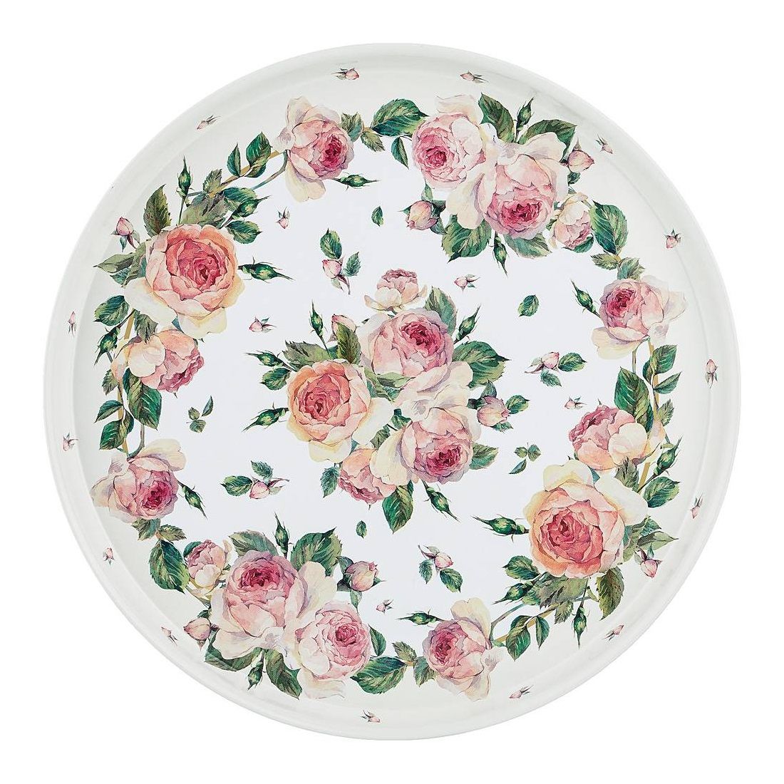 Поднос сервировочный Agness Пионы 33х2,1 см