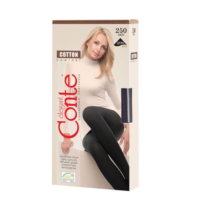 Колготки Conte Cotton 250 mocca 3
