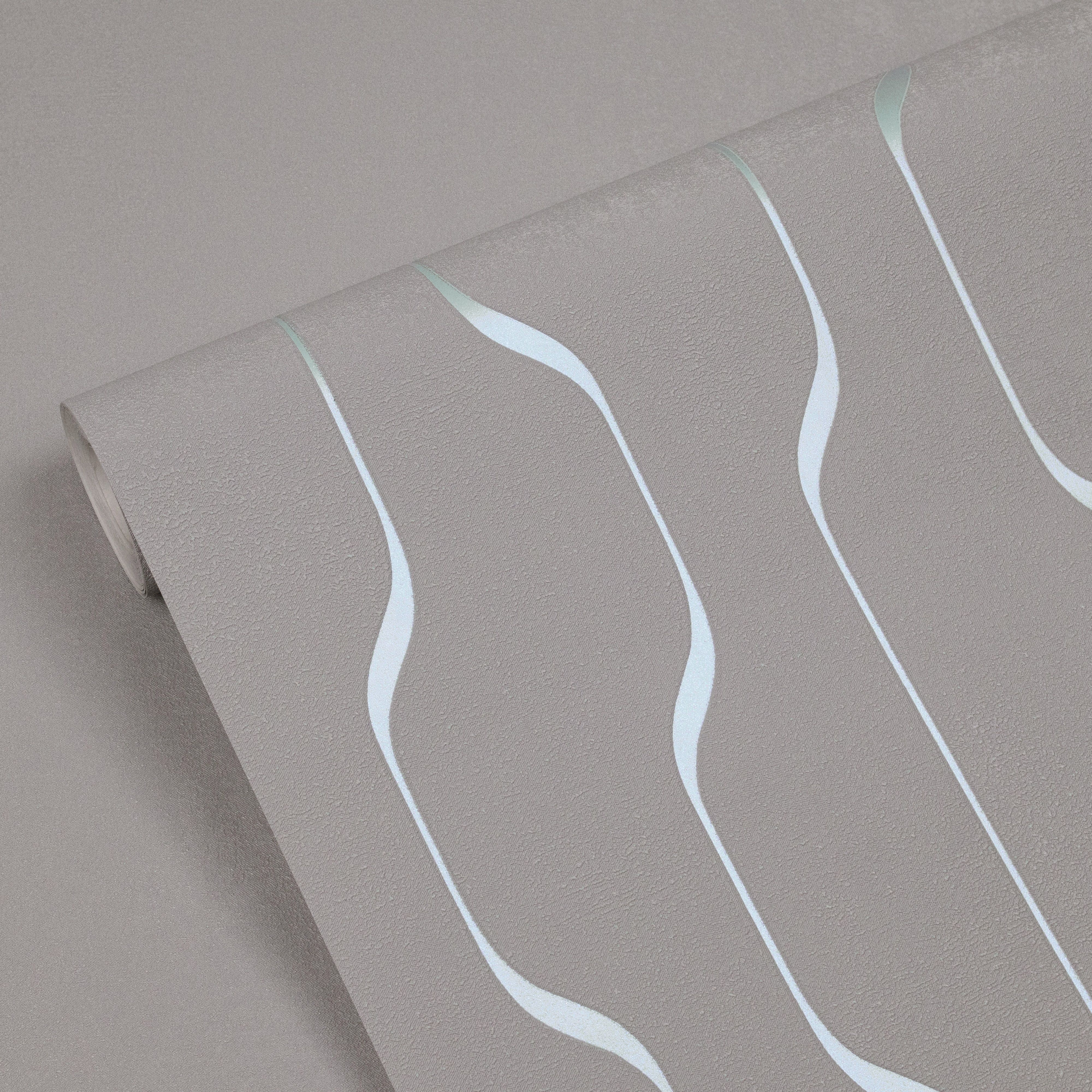 Обои Ateliero Director 588987 серые геометрия 1,06х10,05 м