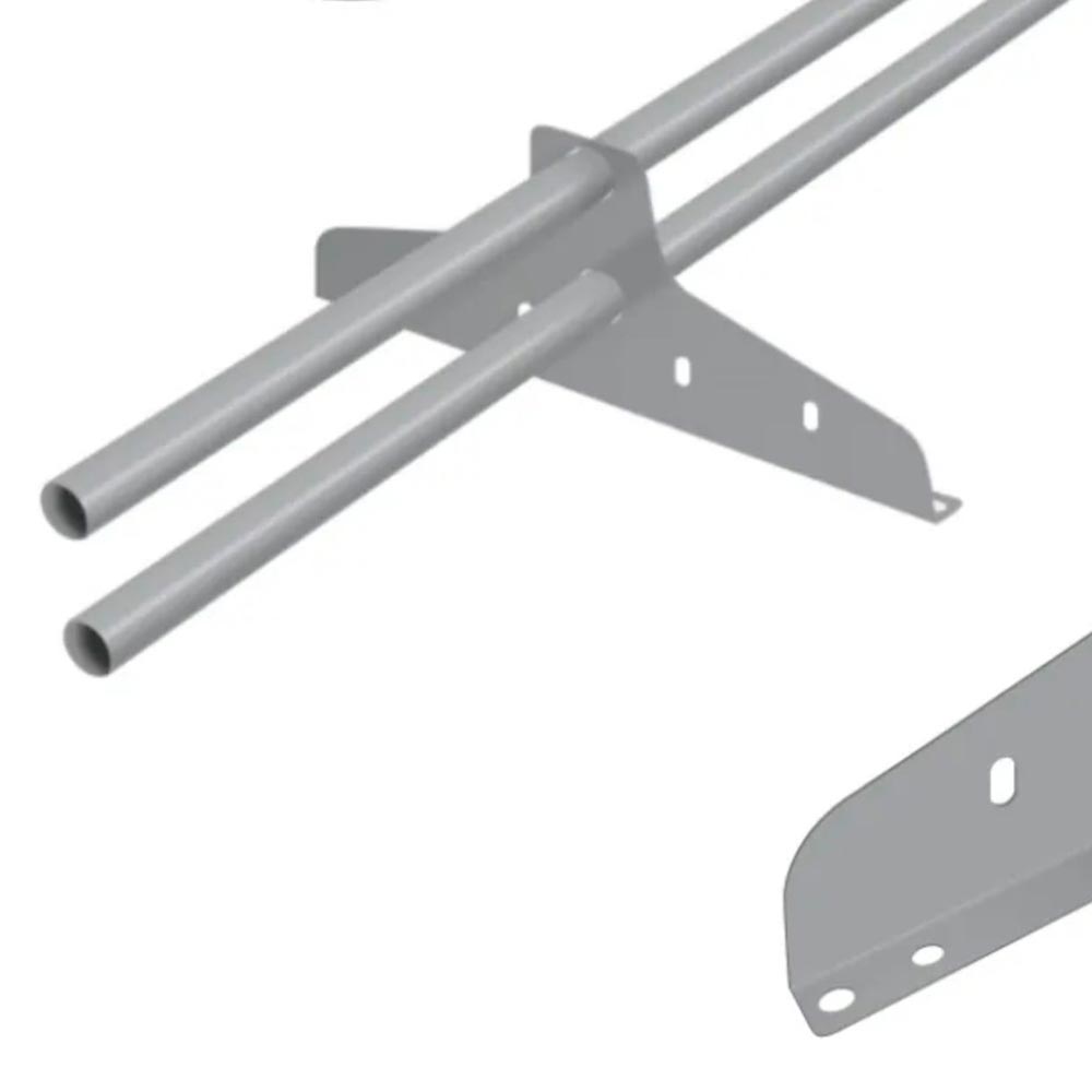 Кронштейн универсальный для снегозадержателя 25 мм RAL 7004 серый