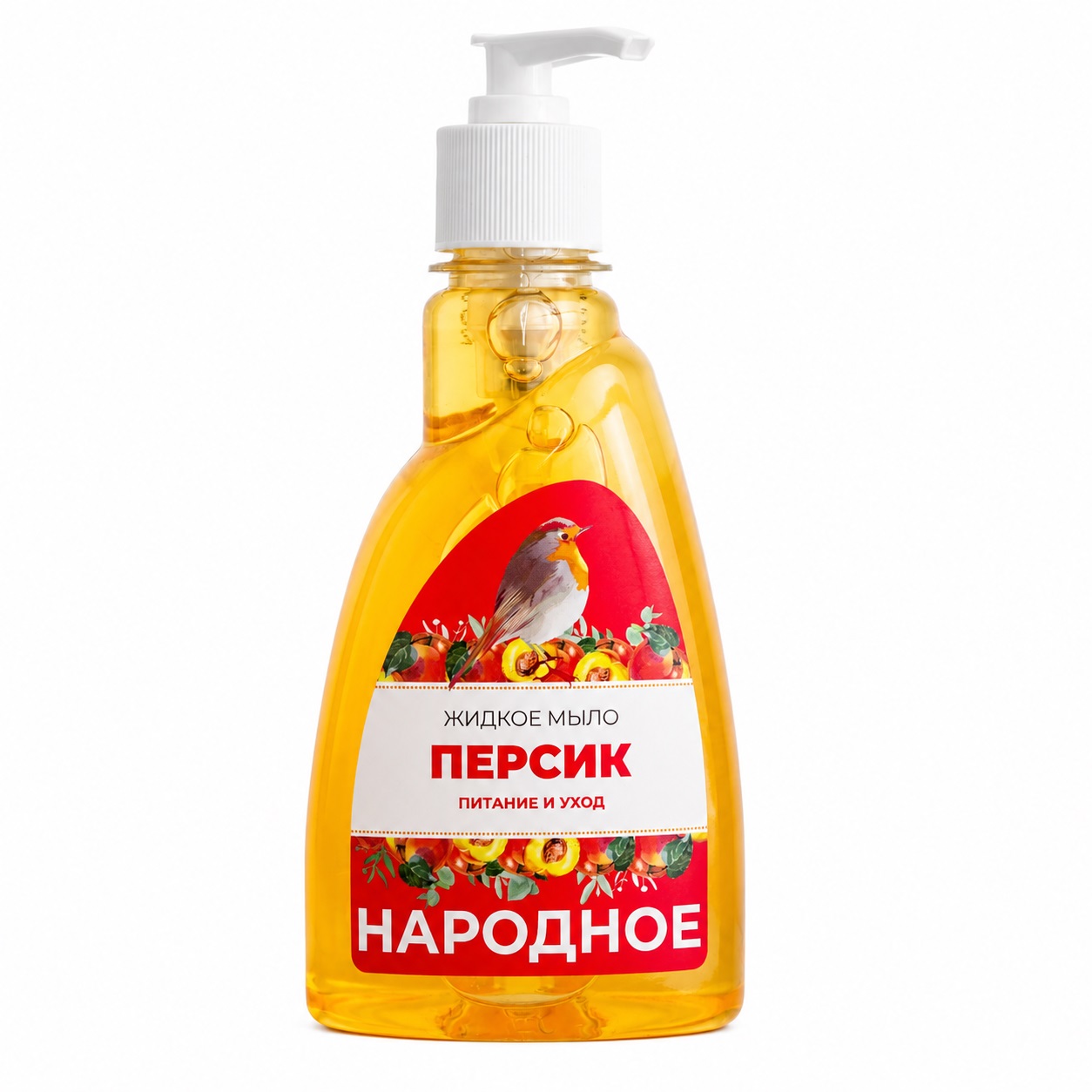 Мыло жидкое Flora Народное Персик 250 мл