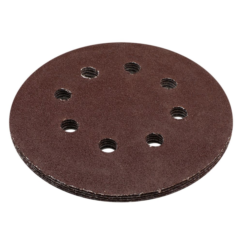 Круг шлифовальный 125 мм P80 перфорированный под липучку 5 шт Sturm