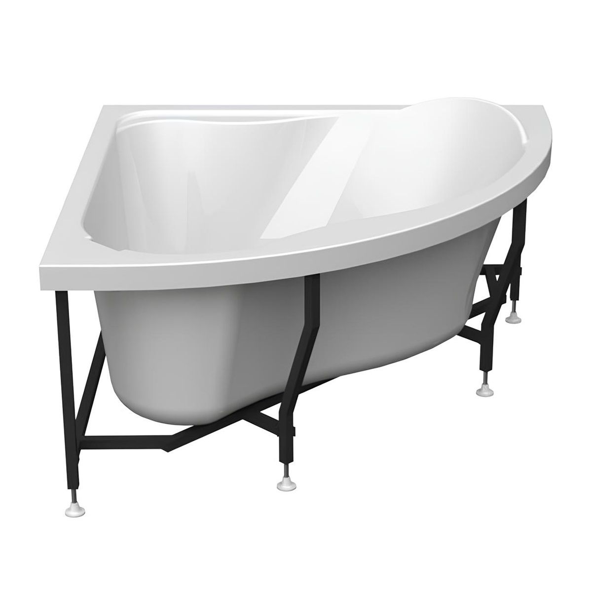 Ванна акриловая Альтея панель, каркас, слив-перелив