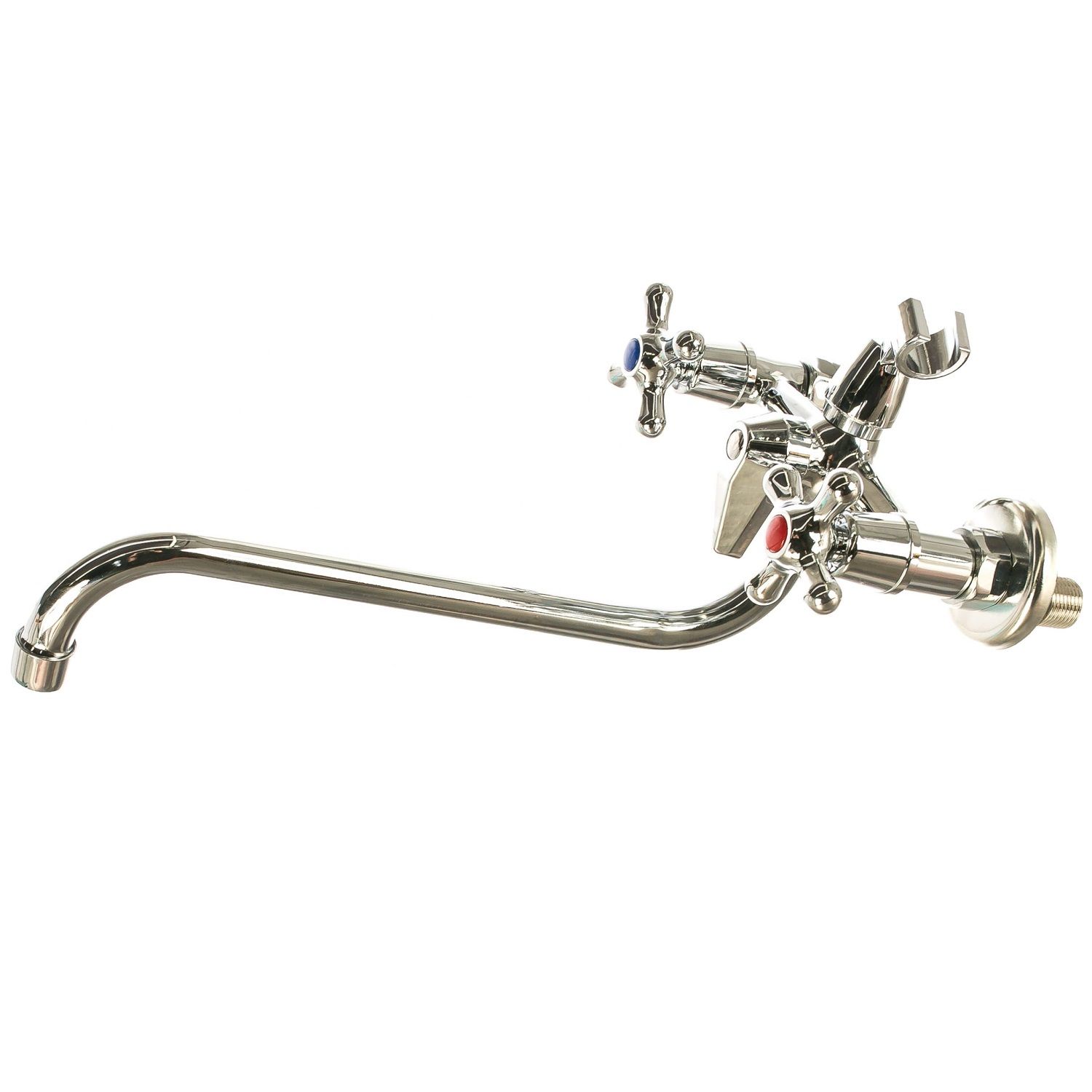 Смеситель для ванны Istok life вентильный длинный излив 300 мм