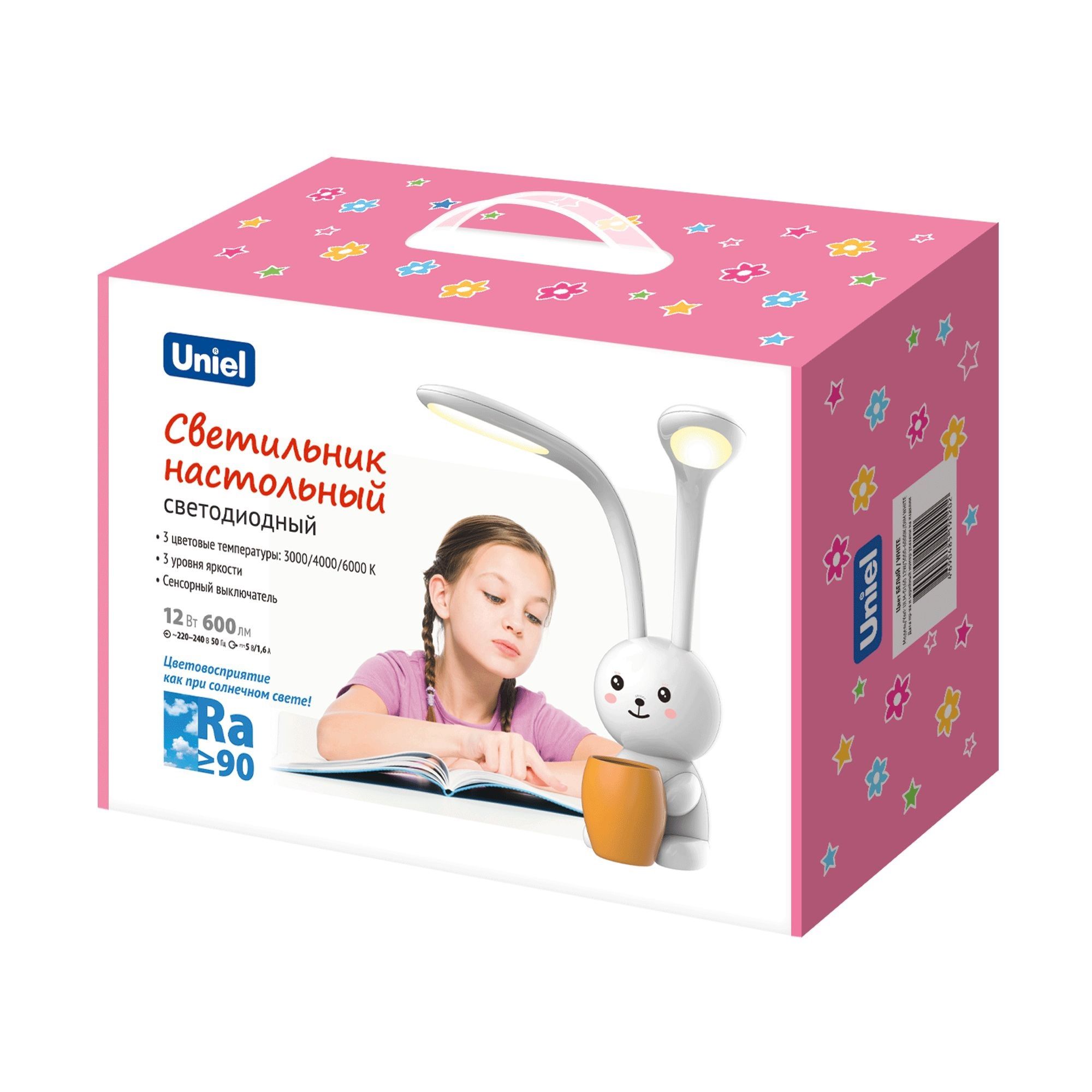 Лампа настольная LED Uniel Заяц ULM-D160 12Вт 3000-6000K белый