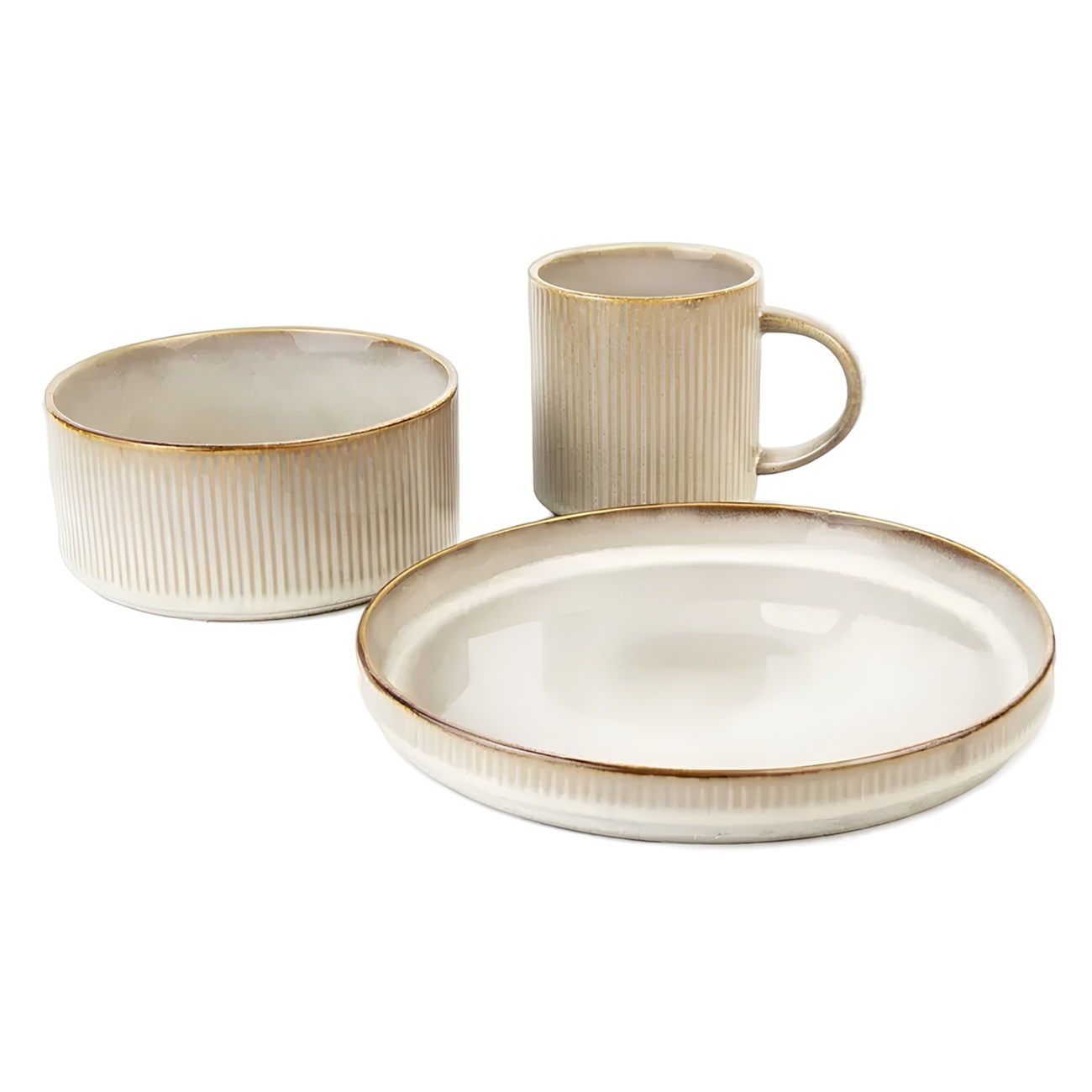 Набор столовый Fiona Aina на 4 персоны 16 предметов керамика