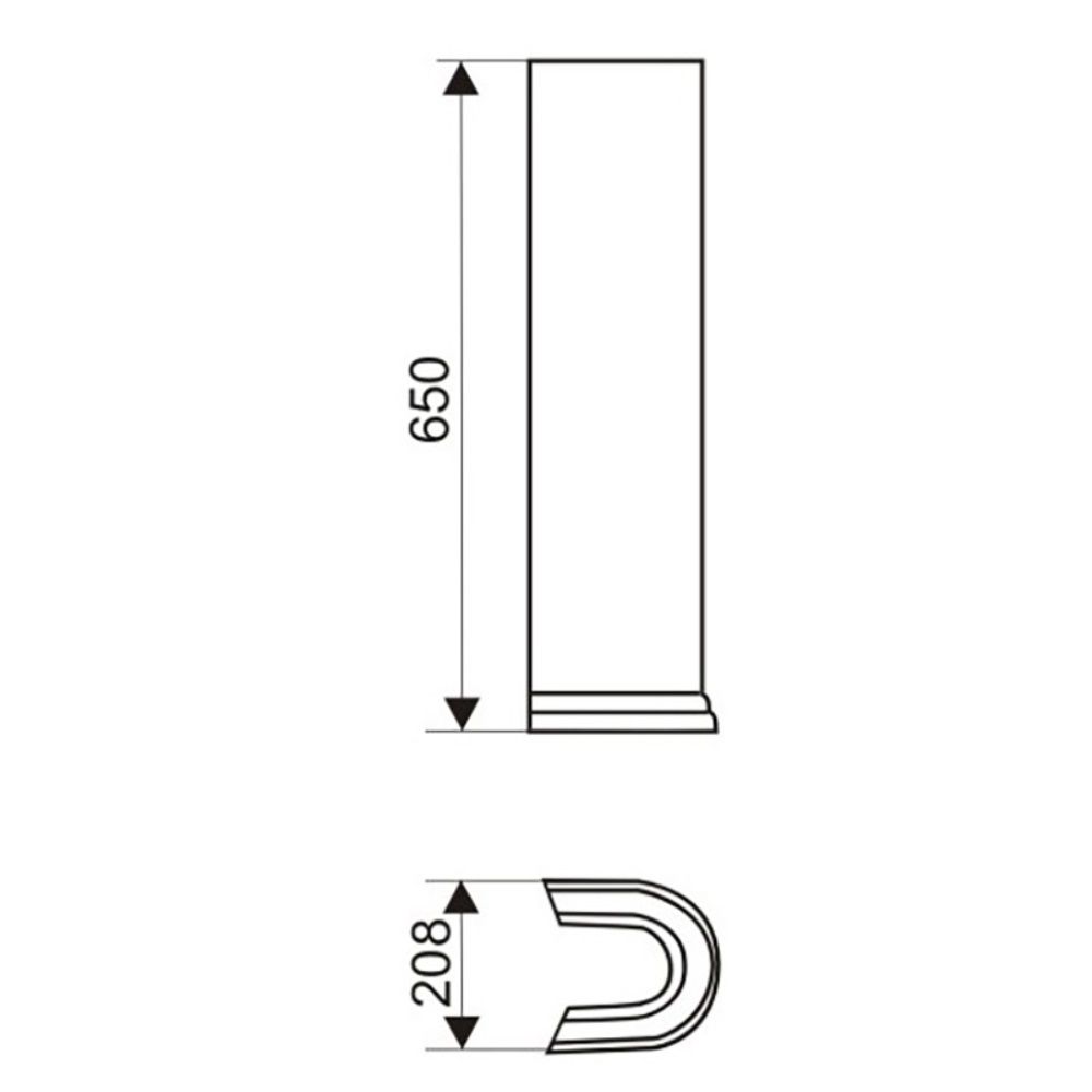 Пьедестал Престиж красный