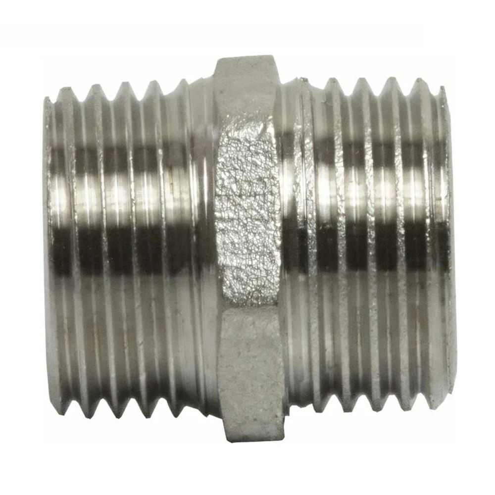 Ниппель латунь никель 1/2" НР