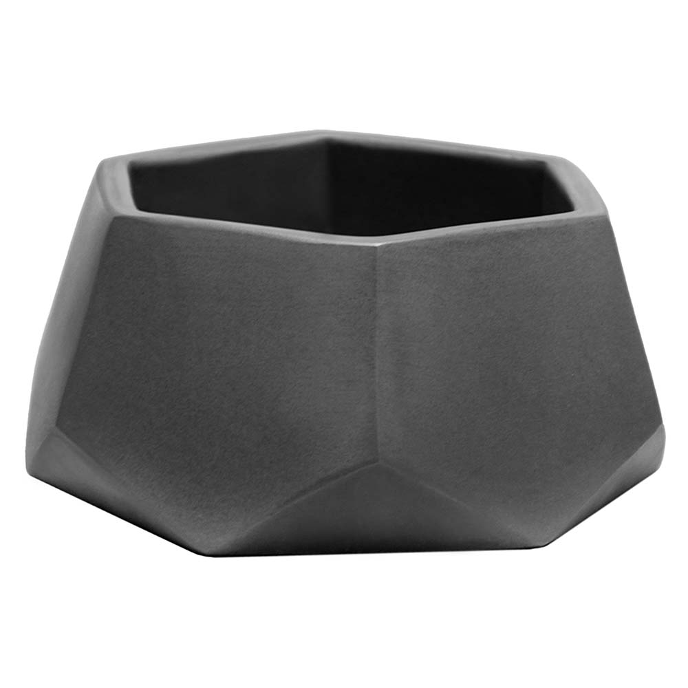 Кашпо Техно VipSet серый 9,6 см 0,22 л