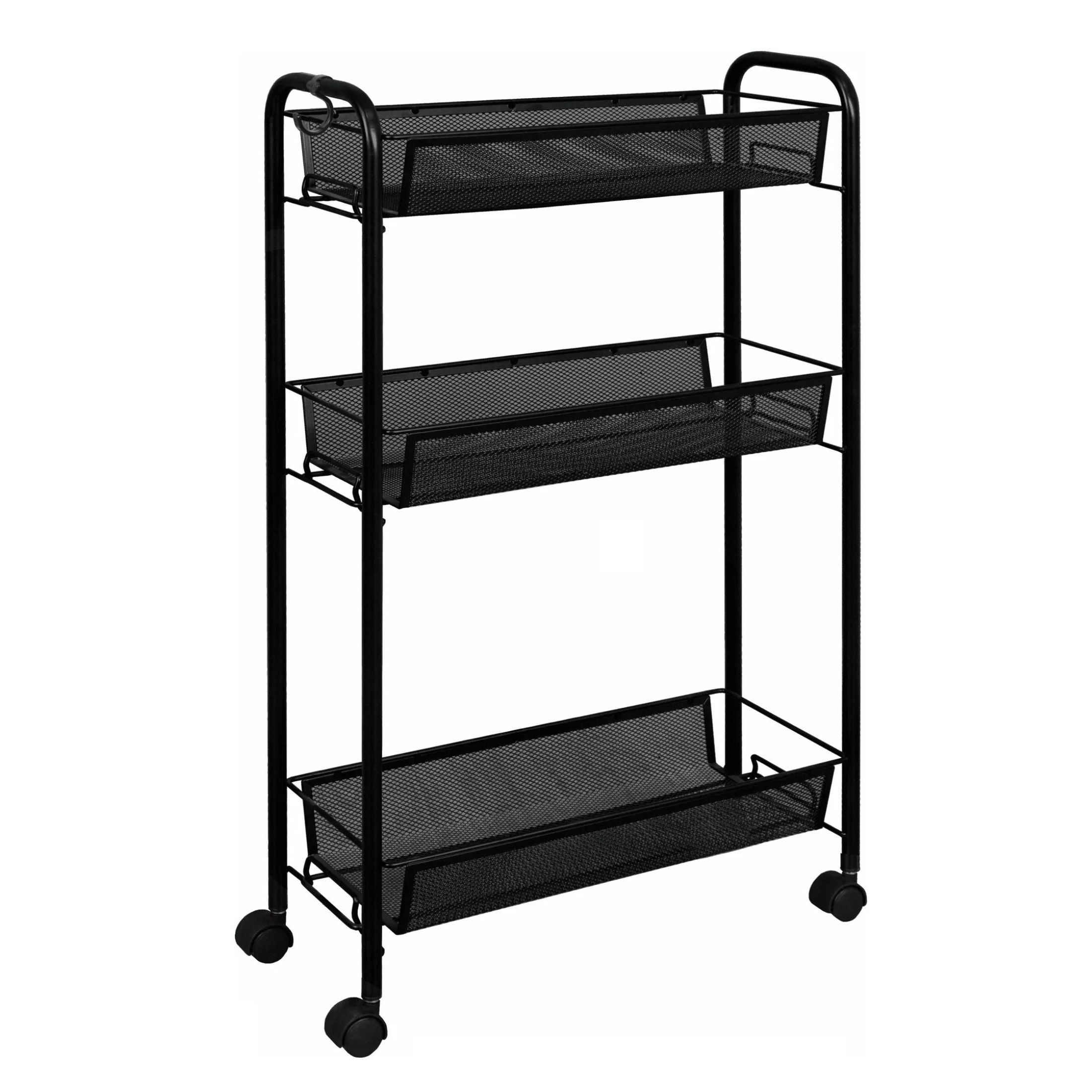 Этажерка Ладья 1 К 416х750х170 мм 3 секции черная