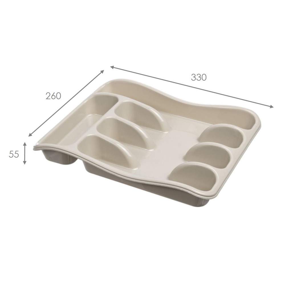 Лоток для столовых приборов Violet 330х260х50 мм латте