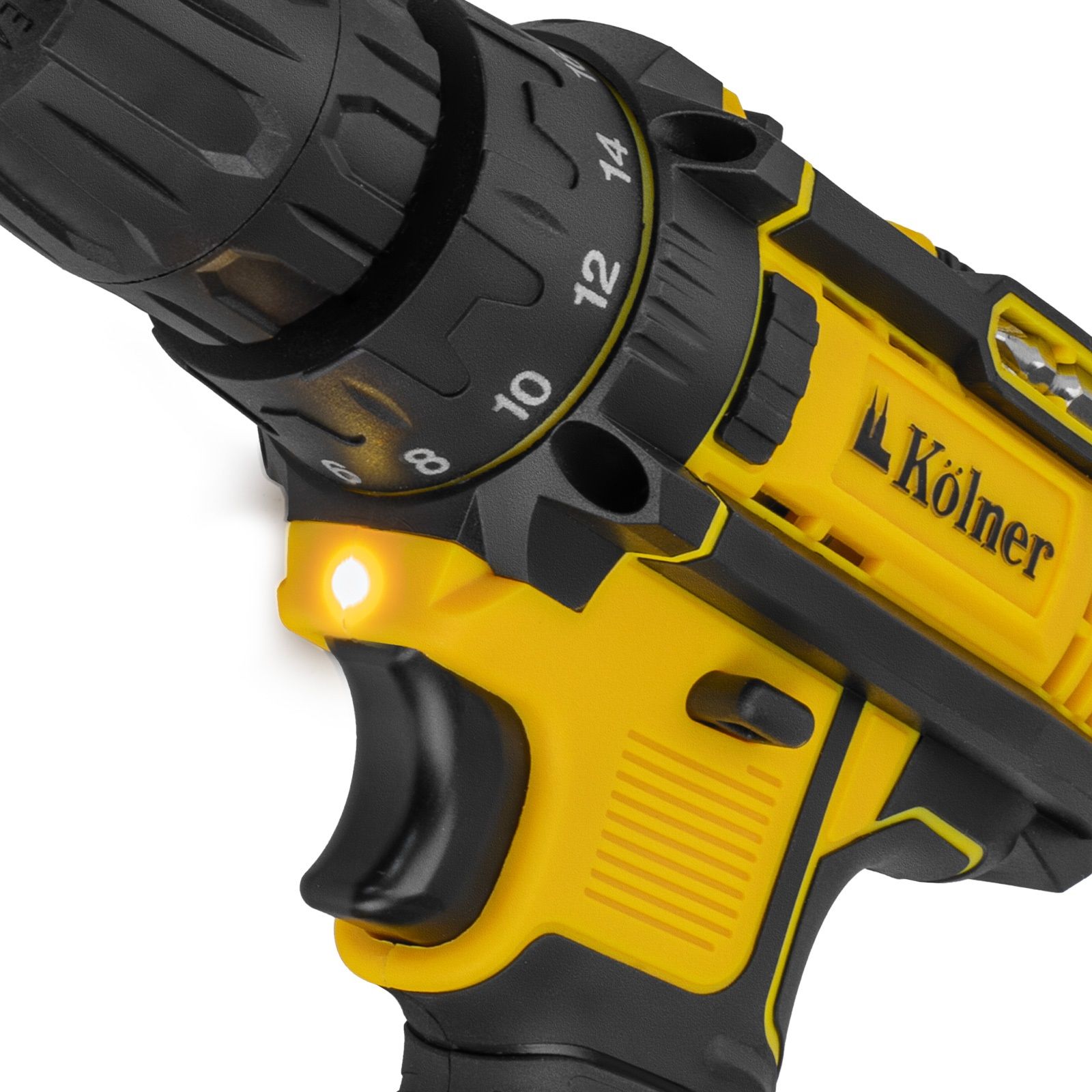 Дрель-шуруповерт аккумуляторная Kolner KCD 18LC 18В 2х1,5Ач 30 Нм кейс