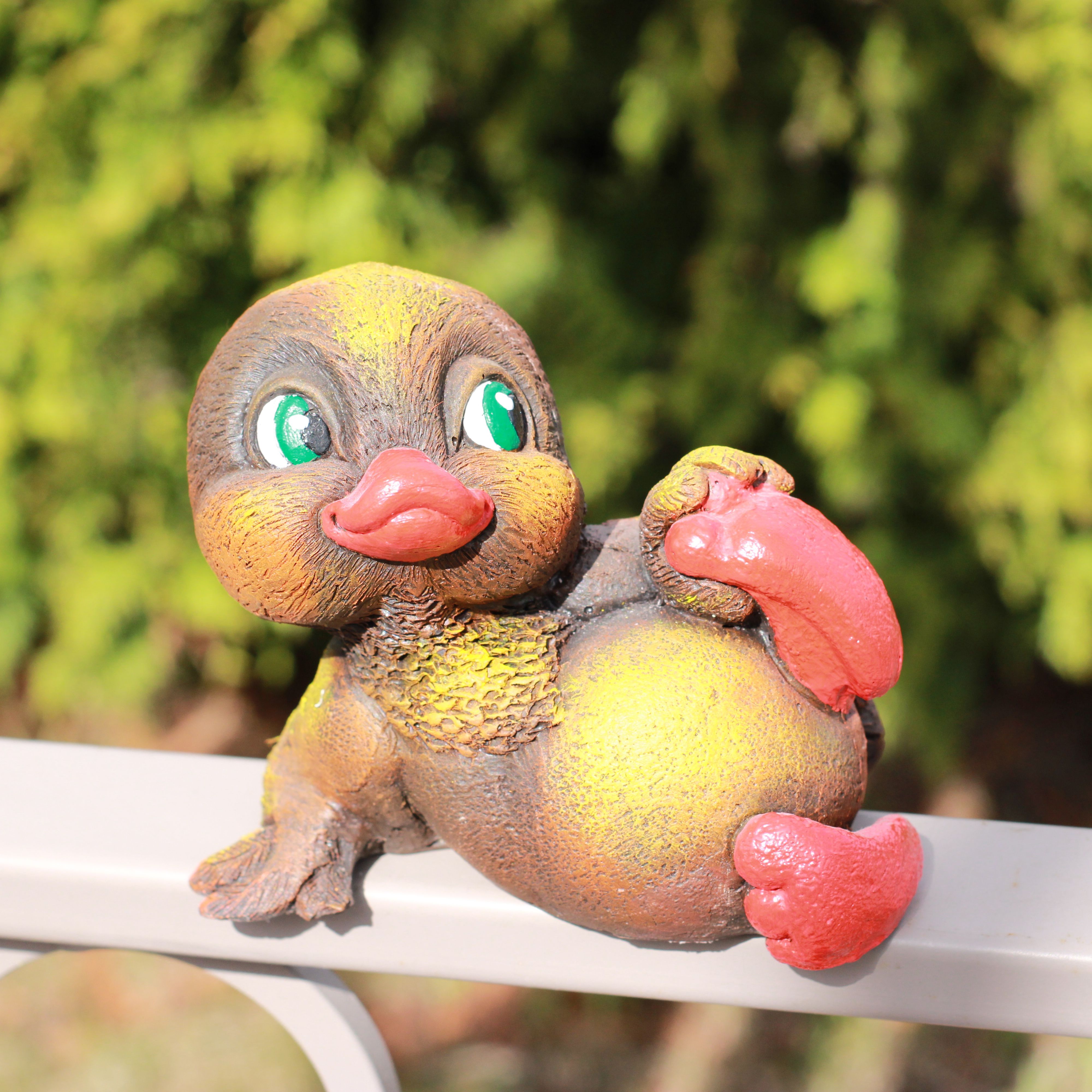 Фигура садовая Крутята Утенок Джимми коричневый Ф342кор