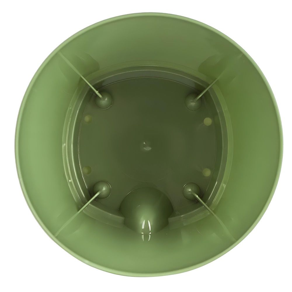 Горшок цветочный с подставкой Amsterdam оливковый 17 см 2,5 л