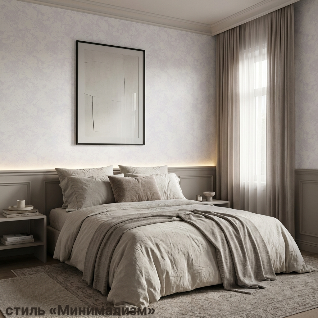 Обои Green Walls Аметист С40 4066 01 белые абстракция 1,06х10,05 м