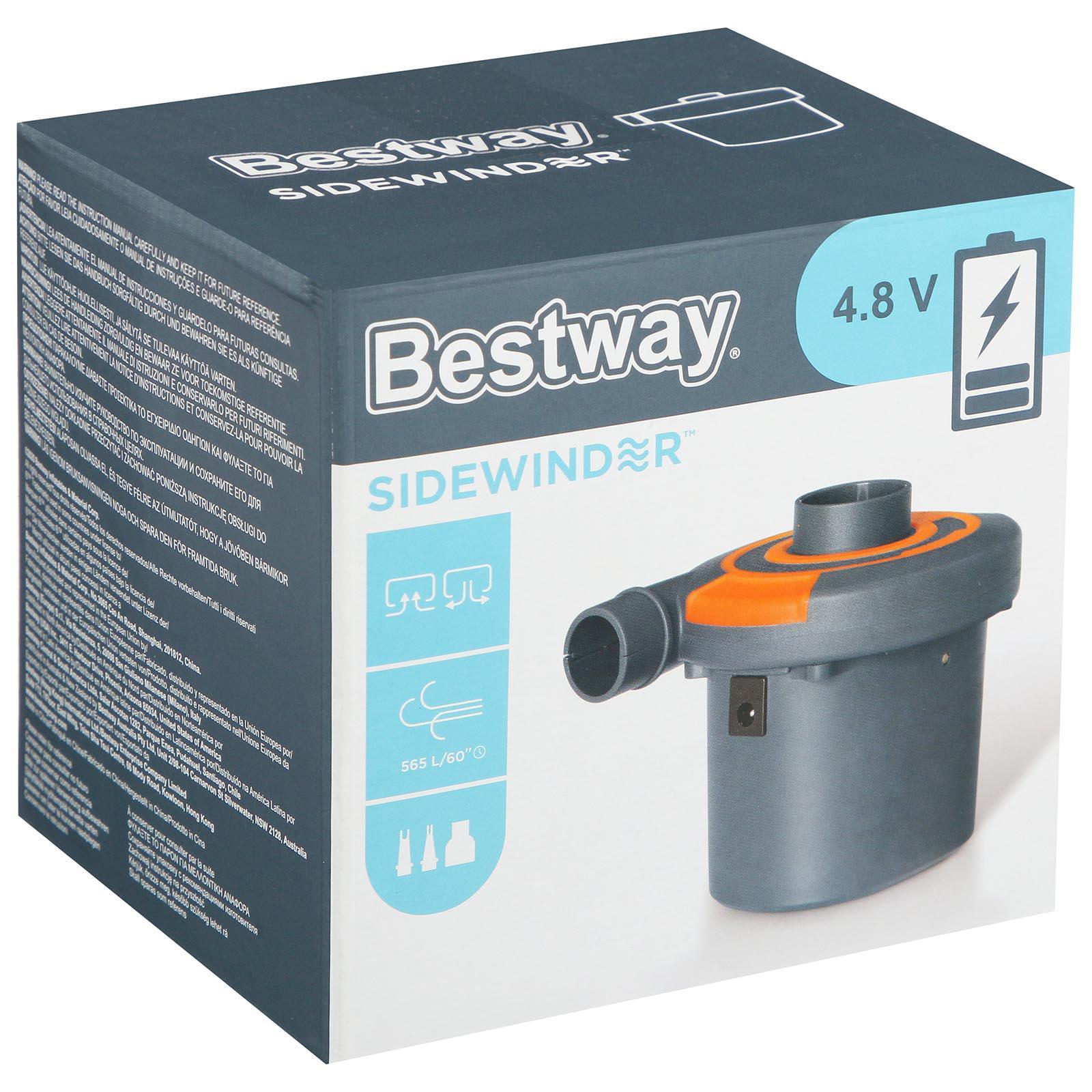 Насос электрический на аккумуляторах 4,8В 3 насадки Bestway 62155
