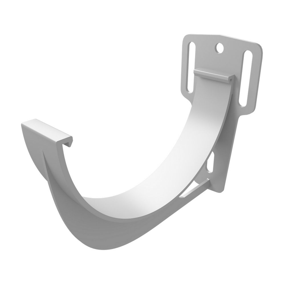 Кронштейн желоба слайдер ПВХ GL 120 мм RAL 9003 белый