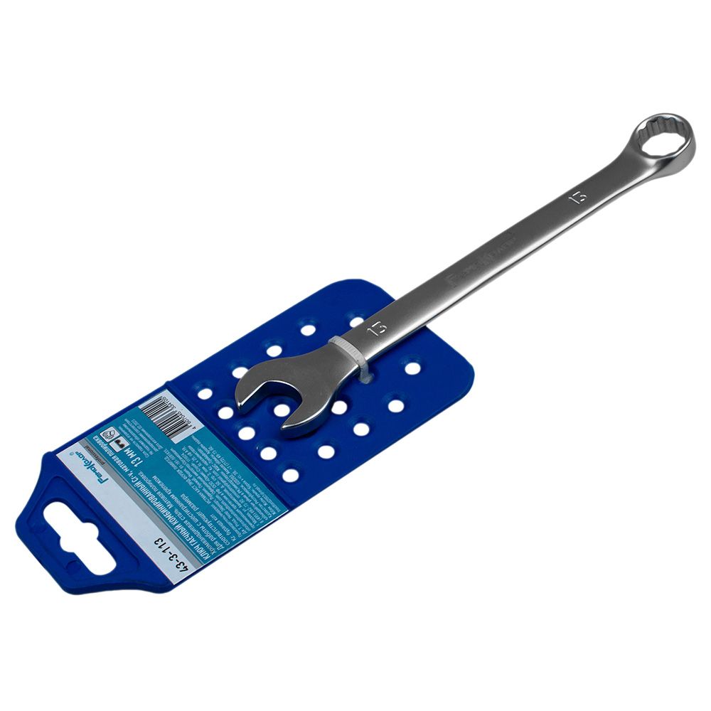 Ключ гаечный комбинированный 13 мм матовая полировка РемоКолор 43-3-113