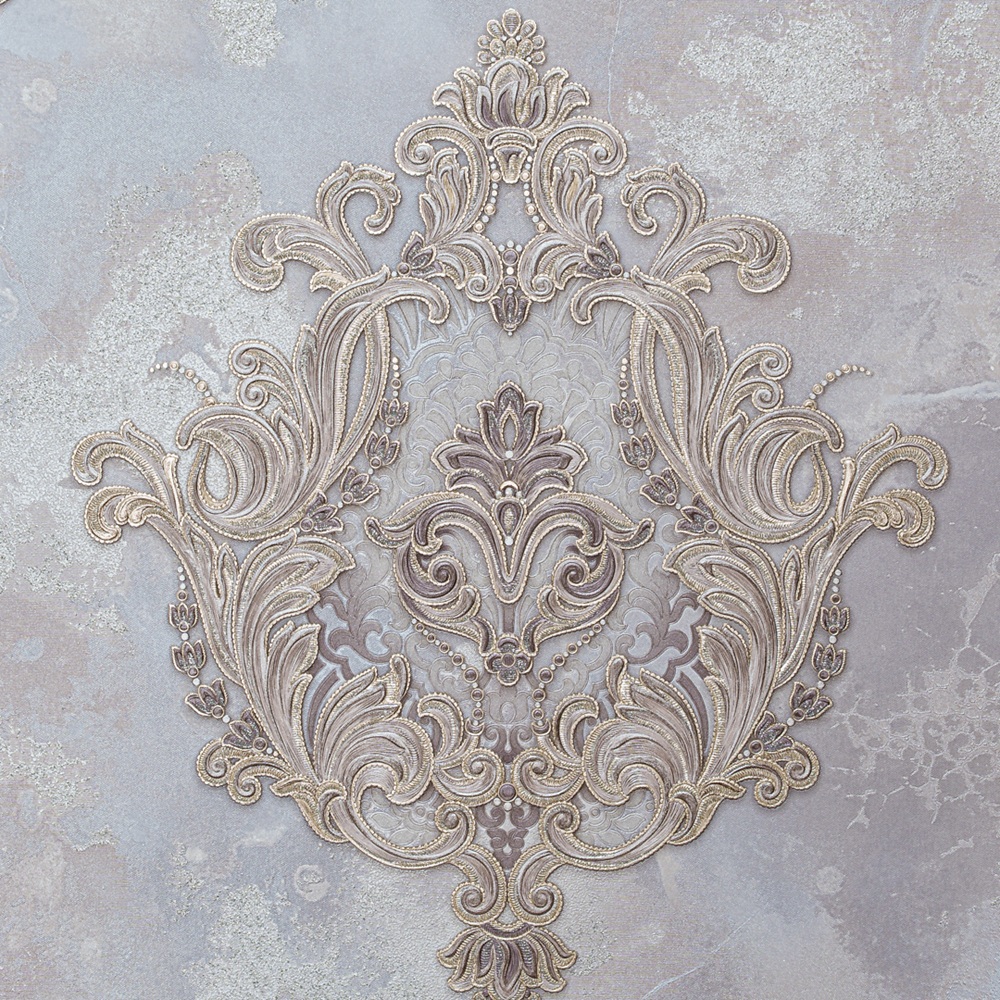 Обои Артекс Бельканто 11366-05 фиолетовые вензель 1,06х10 м