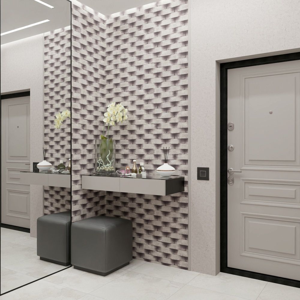 Обои 10-1043-12 БелВинил 1,06х10 м Стоун кирпичи серые