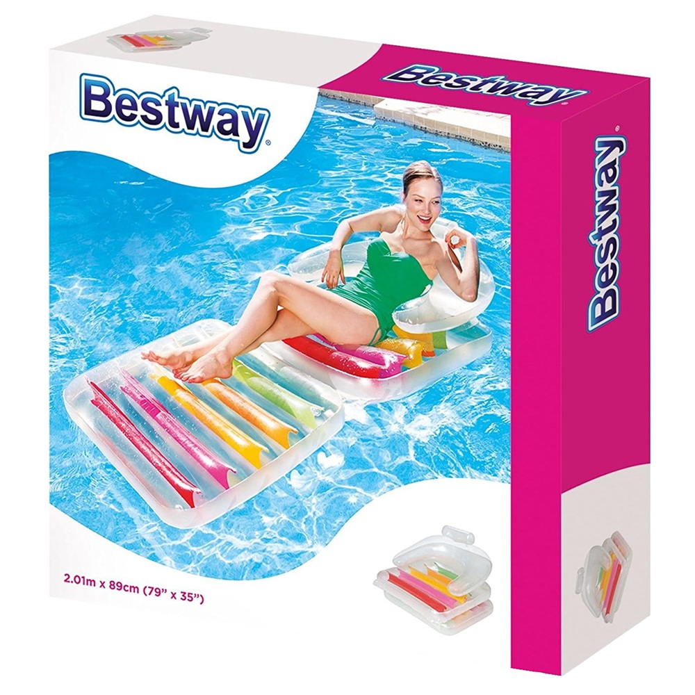 Матрас-кресло надувной 201 х 89 см до 90 кг Bestway High Fashion 43023