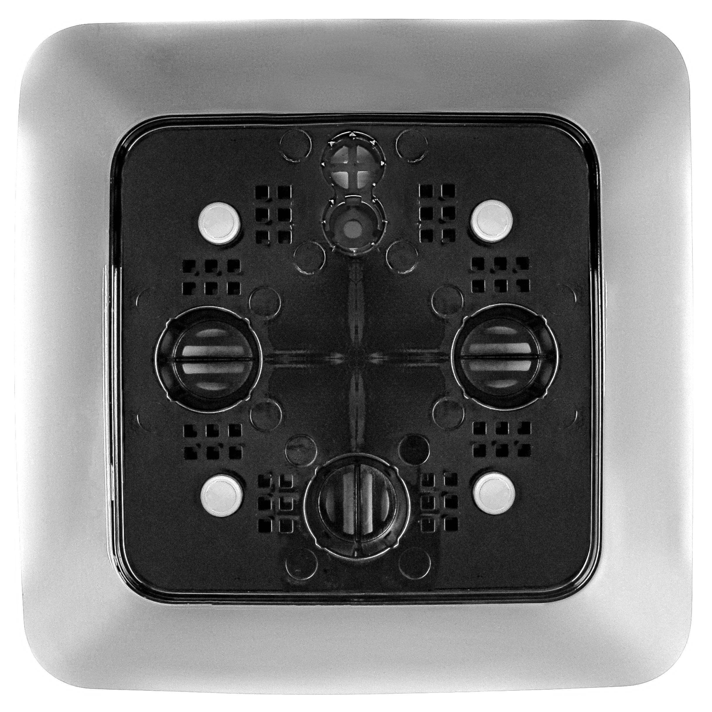 Горшок цветочный InGreen Vienna Белоснежный жасмин 5 л с дренажной вставкой квадратный