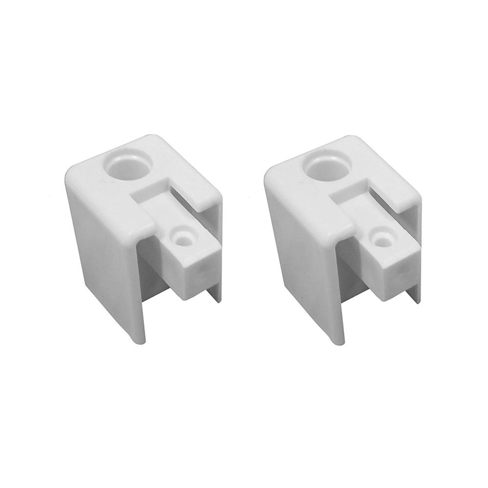 Заглушка торцевая однорядного усиленного профиля белый 2 шт арт.240413