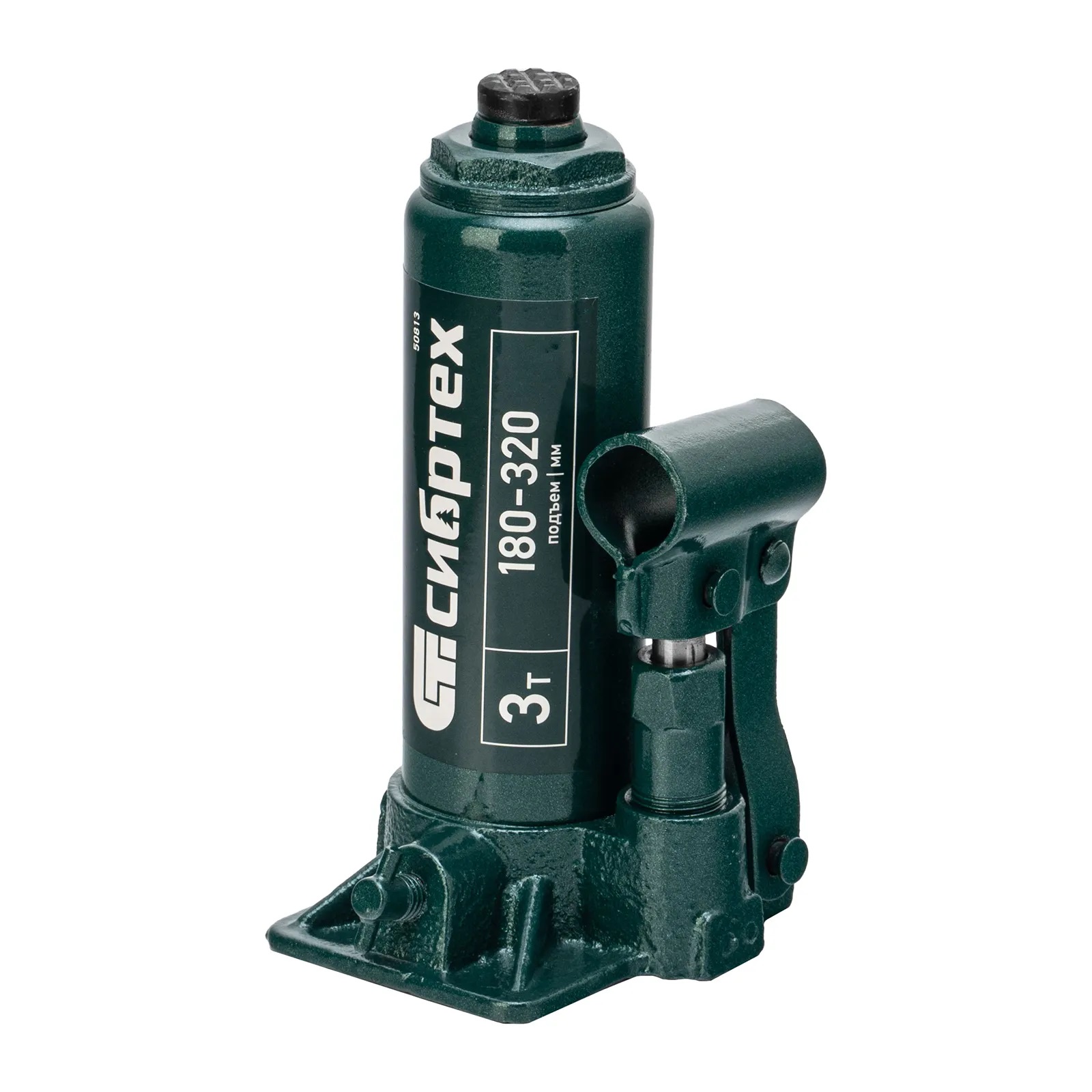 Домкрат гидравлический бутылочный 3 т 180-320 мм в пласт. кейсе Сибртех