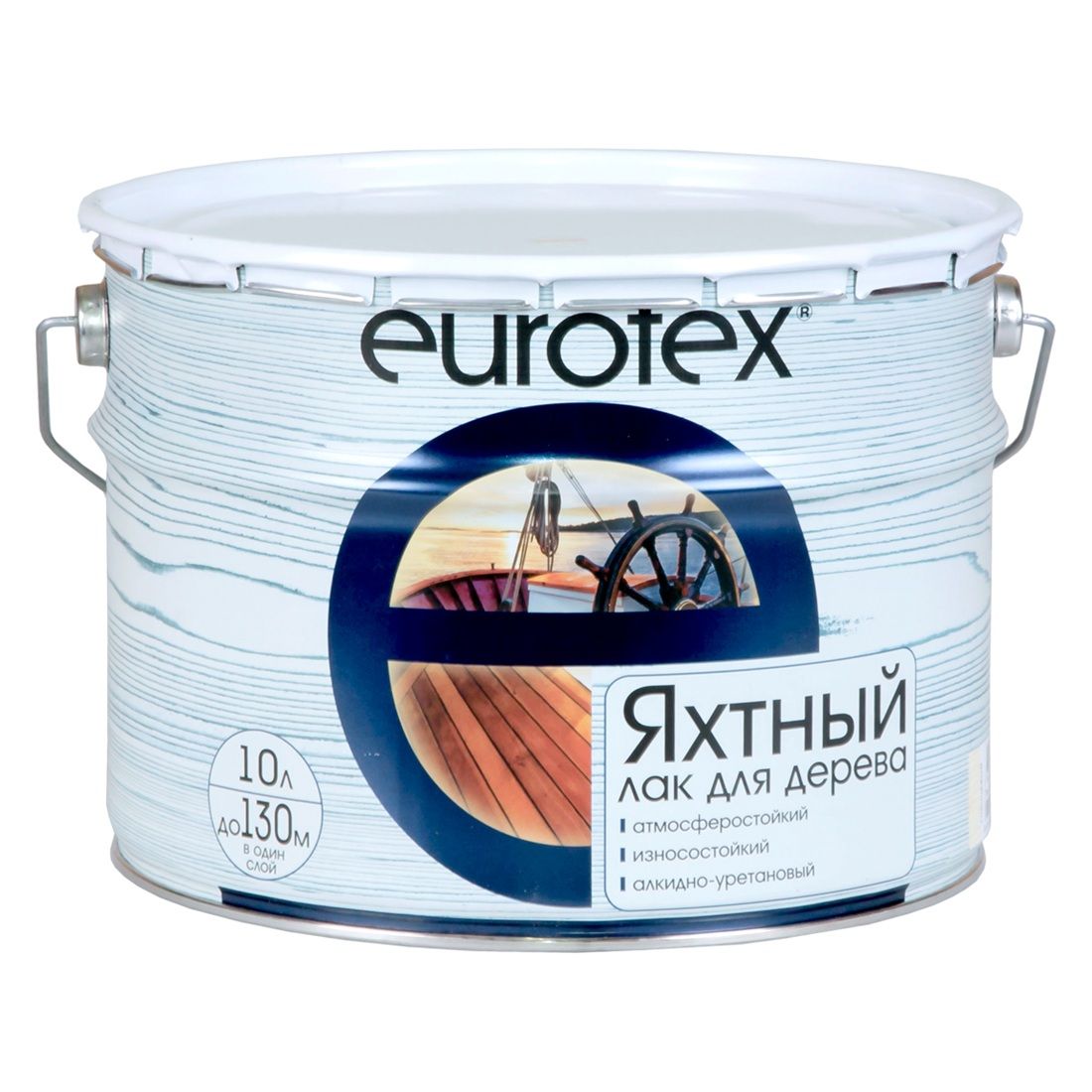 Лак яхтный Eurotex бесцветный глянцевый 10л