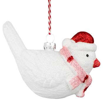 Украшение новогоднее Птичка в колпаке 11,5х8,5х6 см 10123-1411