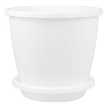 Горшок цветочный Афина белый 1,1 л