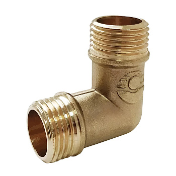 Угольник латунь 3/4" НР/НР