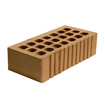 Кирпич облицовочный керамический пустотелый 1НФ М125 250х120х65 мм Ваниль