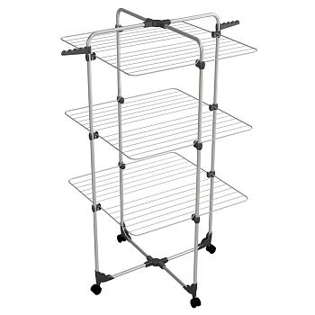 Сушилка для белья напольная Modular 3 Lux Silver на подвижных опорах 30 м