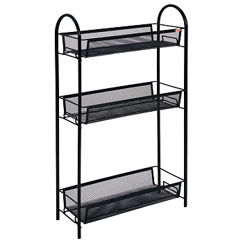 Этажерка Ладья 13 410х750х170 мм 3 секции черная